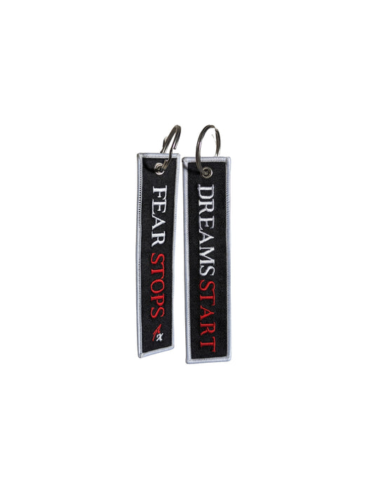 Fear Stops, Dreams Start Keychain